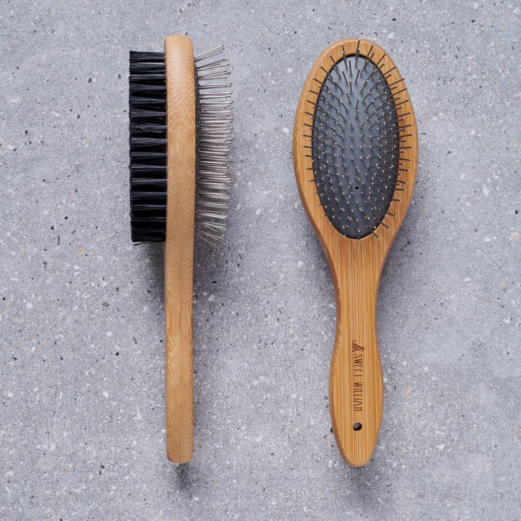 Dog Grooming - Bamboo double sided brush